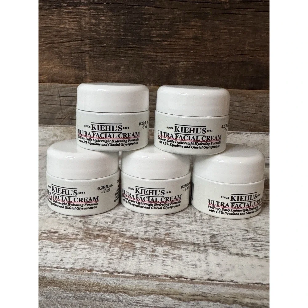Kiehl's Ultra Facial Cream 0.25oz Minis x5 Lightweight 24HR Moisturizer | $38